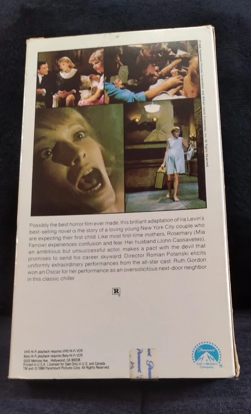 Rosemary's Baby VHS movie - photo 2