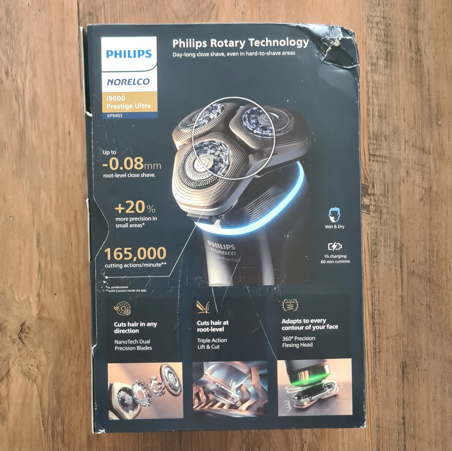 Philips Norelco i9000 Prestige Ultra – Wet & Dry, White Gold - photo 2