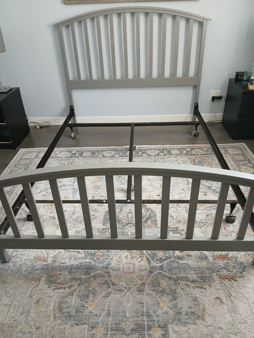 Vintage Amisco Queen size headboard & footboard