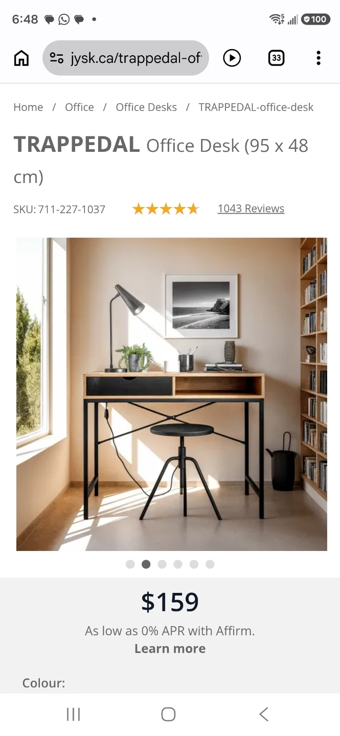 JYSK Trappedal Office Desk - photo 2