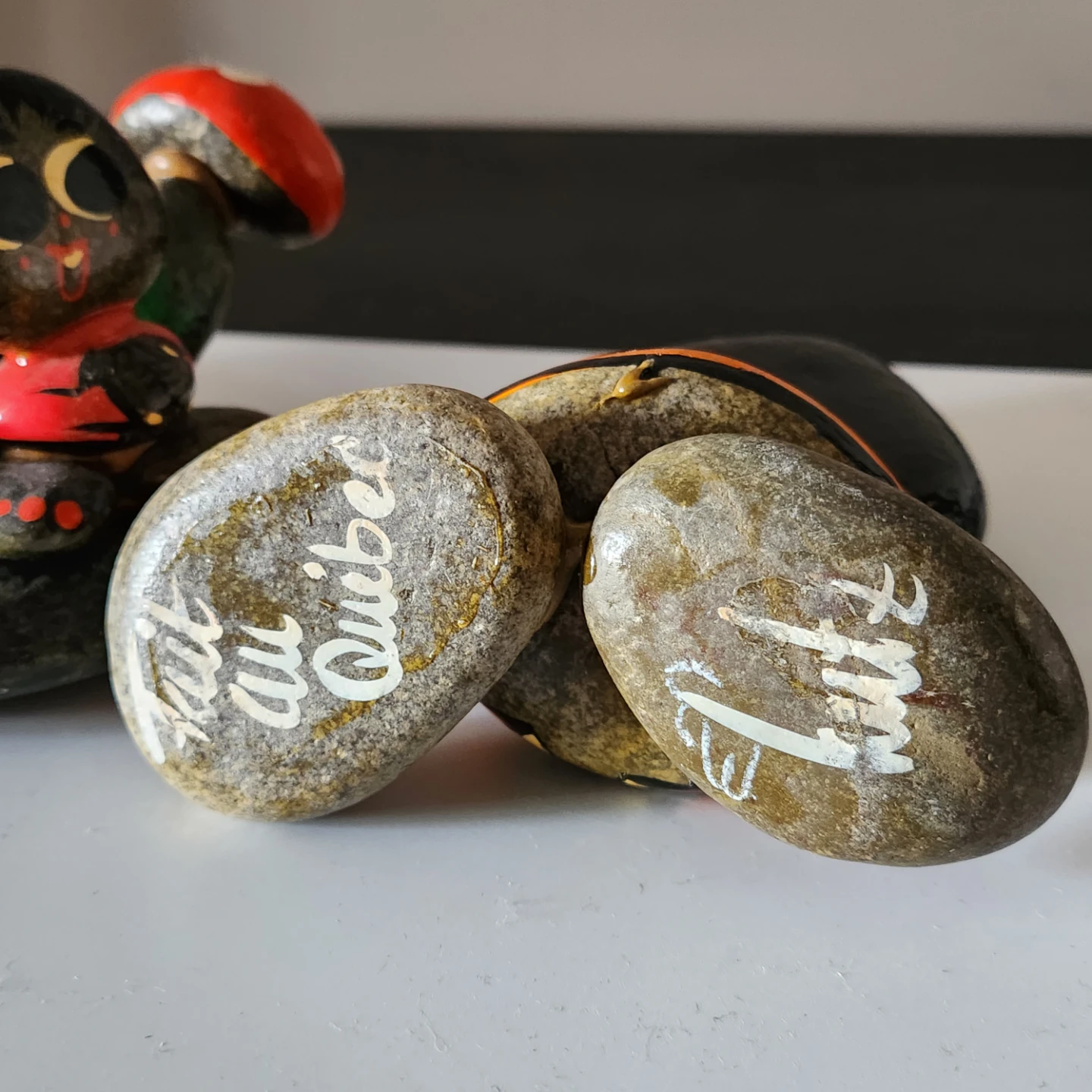 Hand-Painted Quebec Rock Art Figurines - photo 4