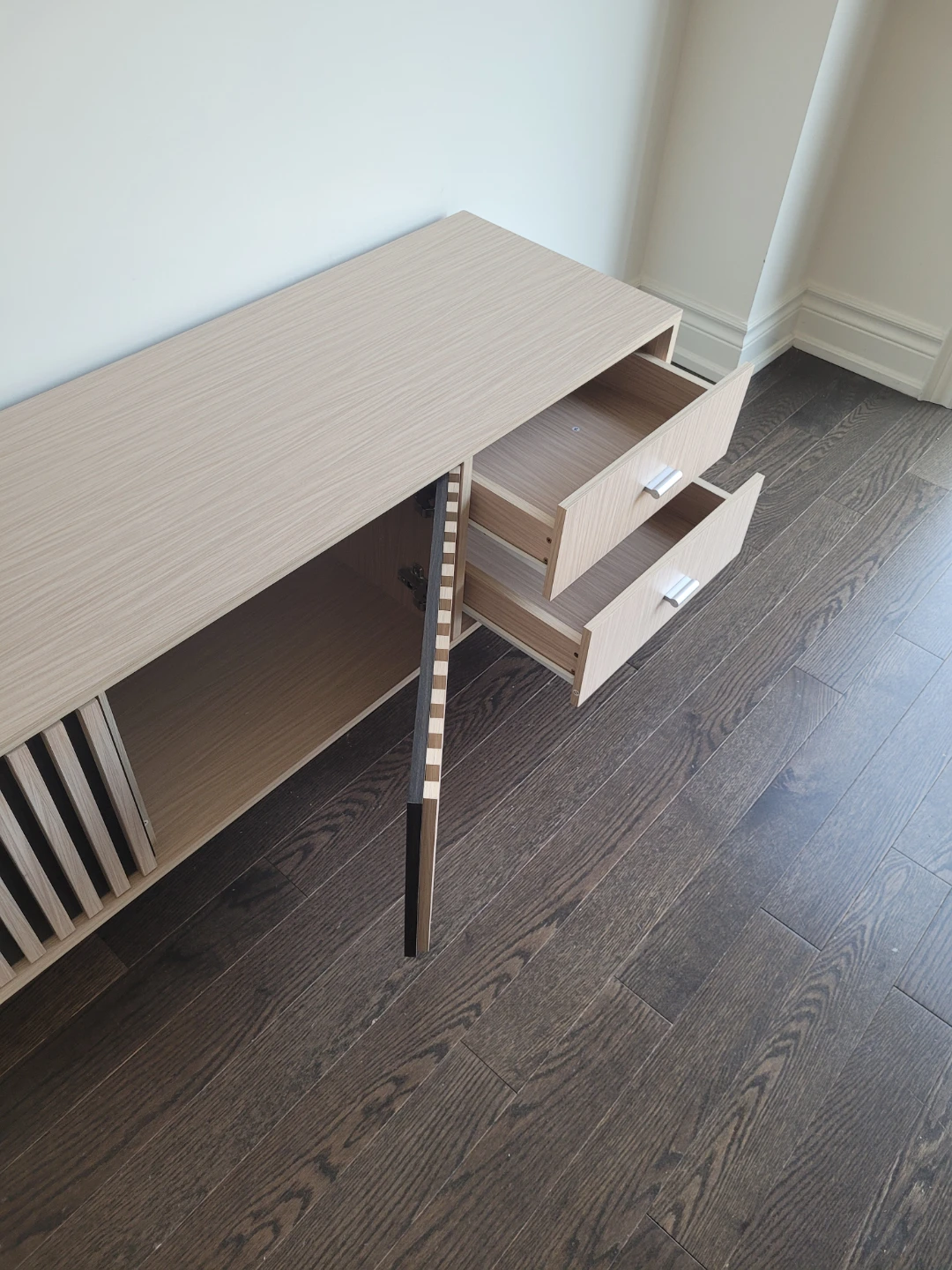 Light Wood Media Console 70 inch long - photo 3