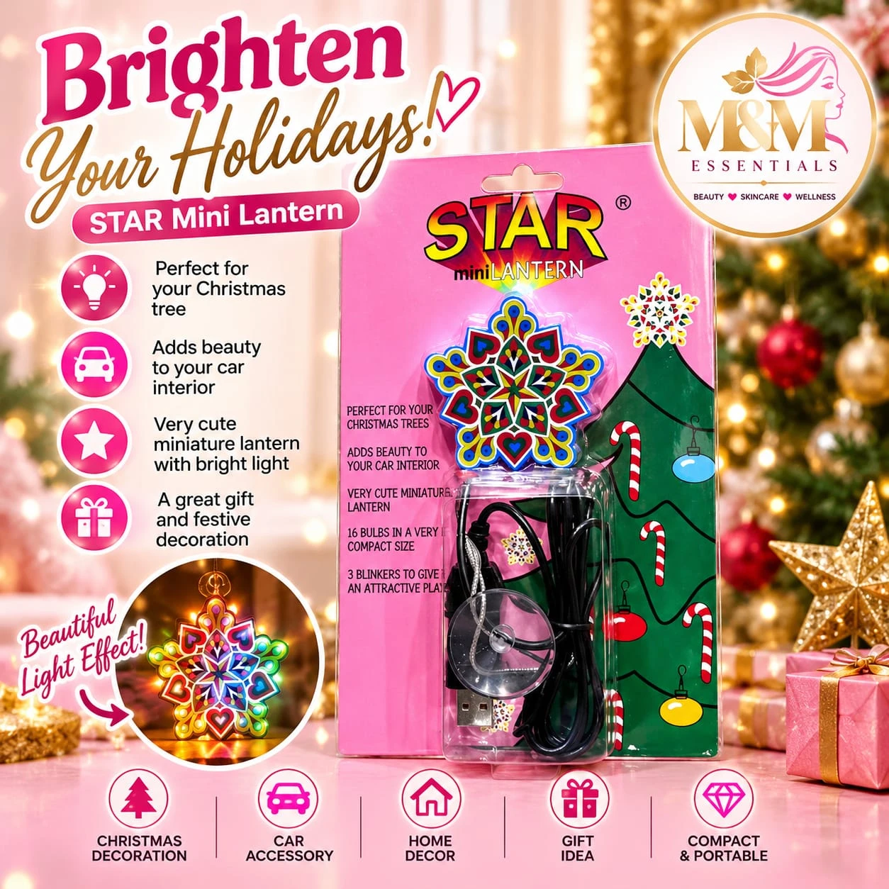 STAR Mini Lantern Holiday Decoration