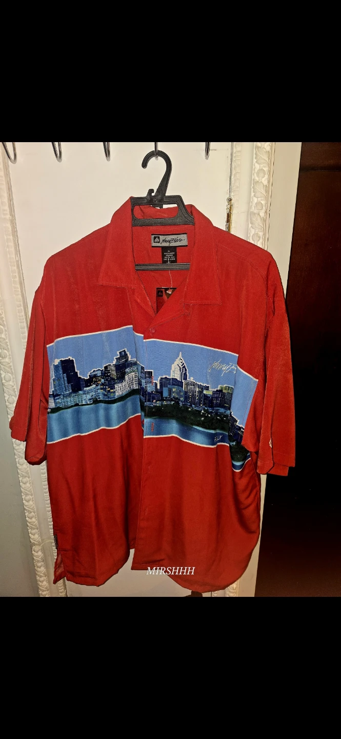 Johnny Blaze Philly Print Shirt - Red brand new