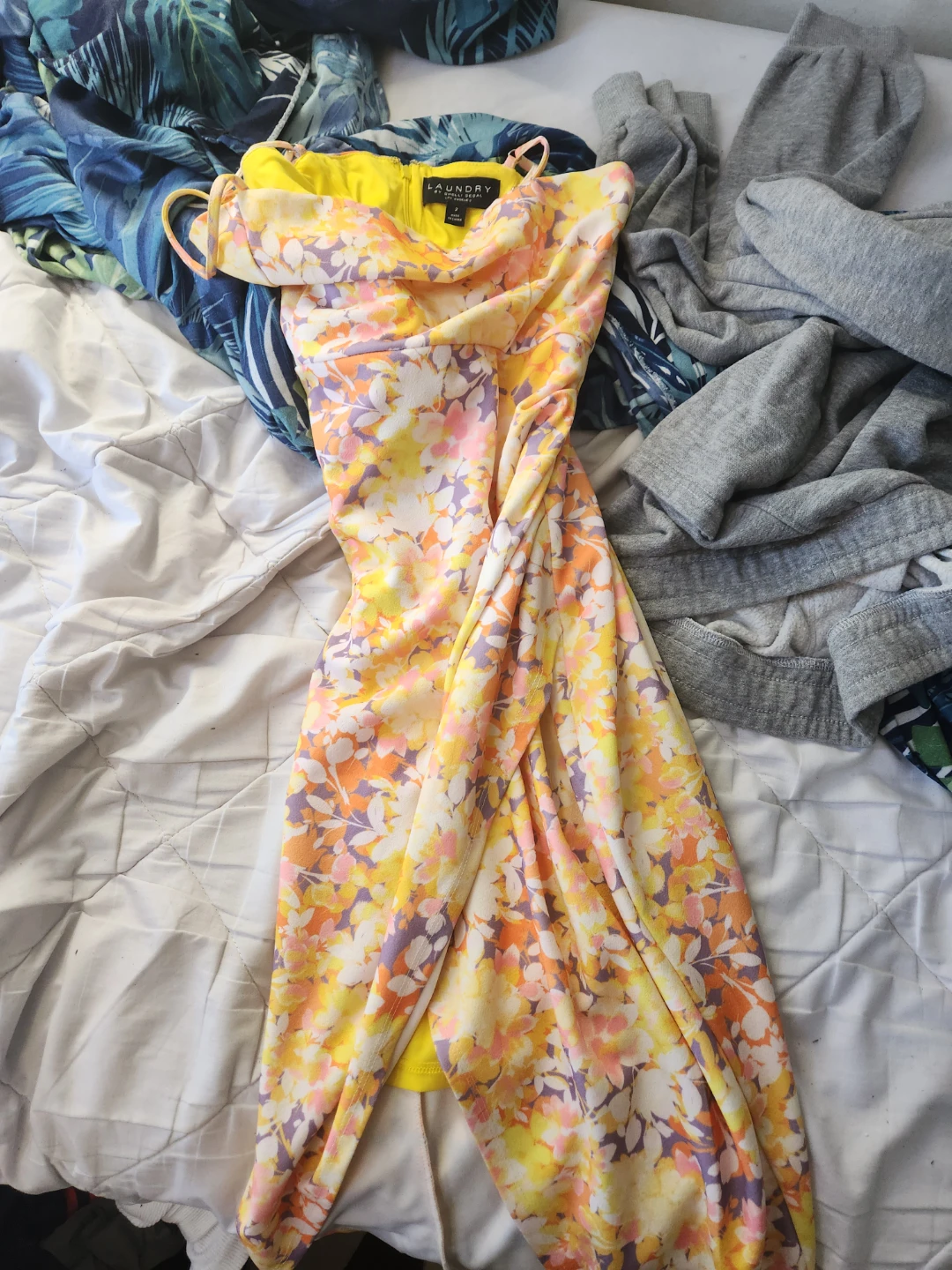 Laundry by Shelli Segal Floral Midi Dress