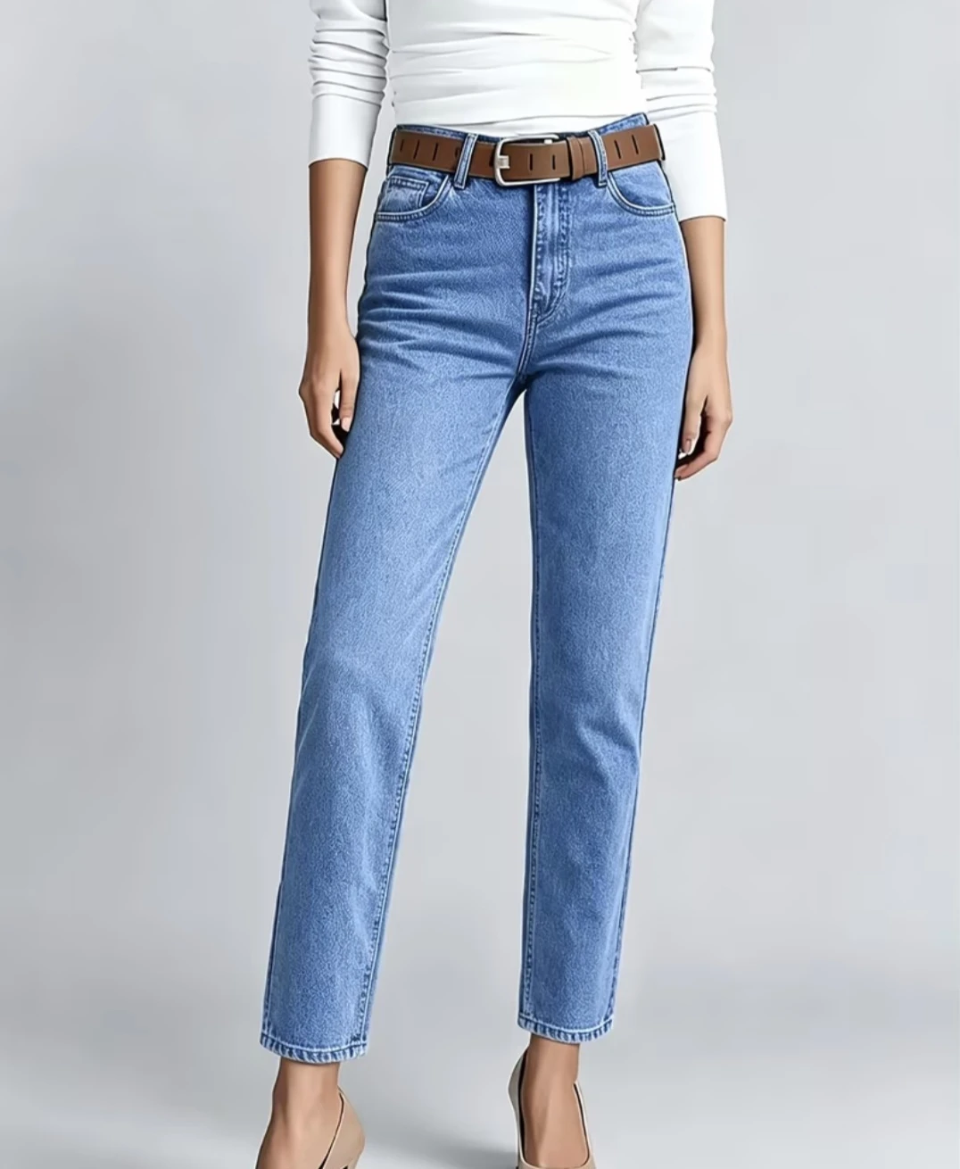 Light Blue Denim Jeans - photo 5