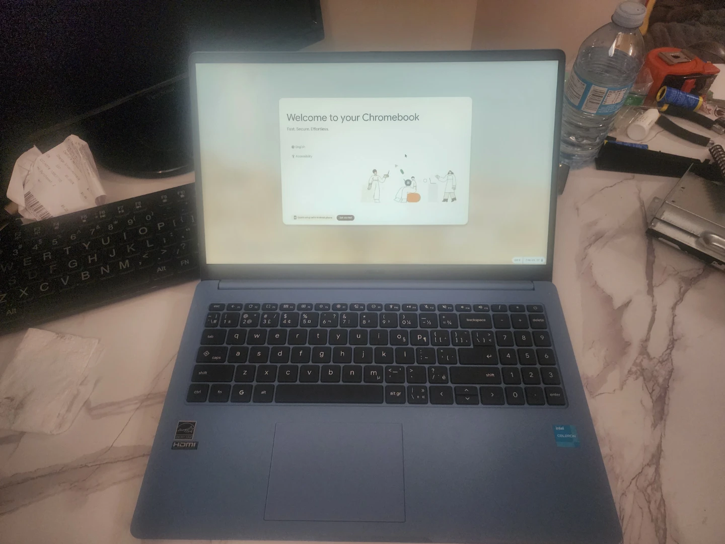 Blue Chromebook Laptop