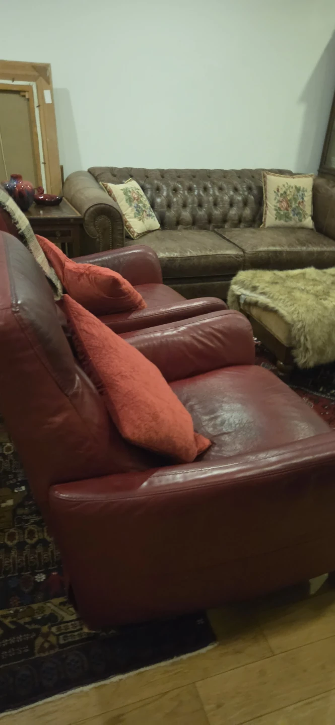 Red Leather Recliner