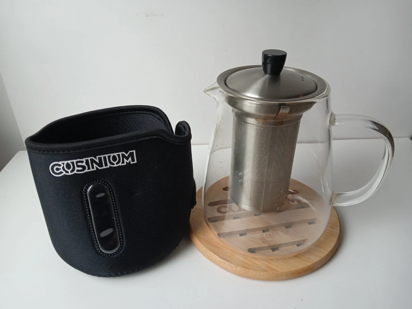 Cusinium Glass Teapot with Insulated Sleeve &Trivet. Firm price. - photo 3