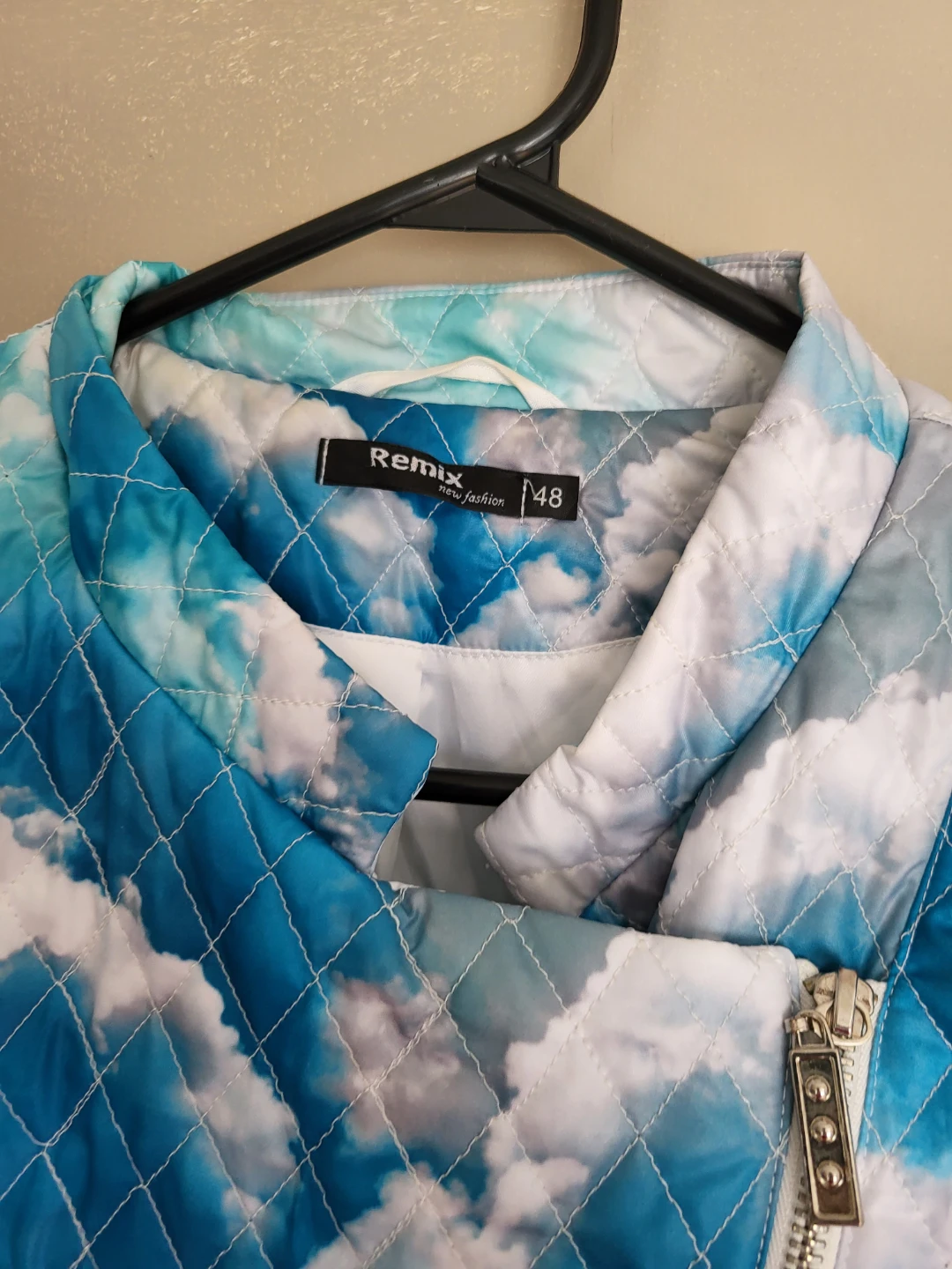 Remix Cloud Print Quilted Jacket - photo 2