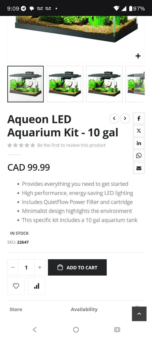 Aqueon 10 Gallon LED Aquarium Kit - photo 3
