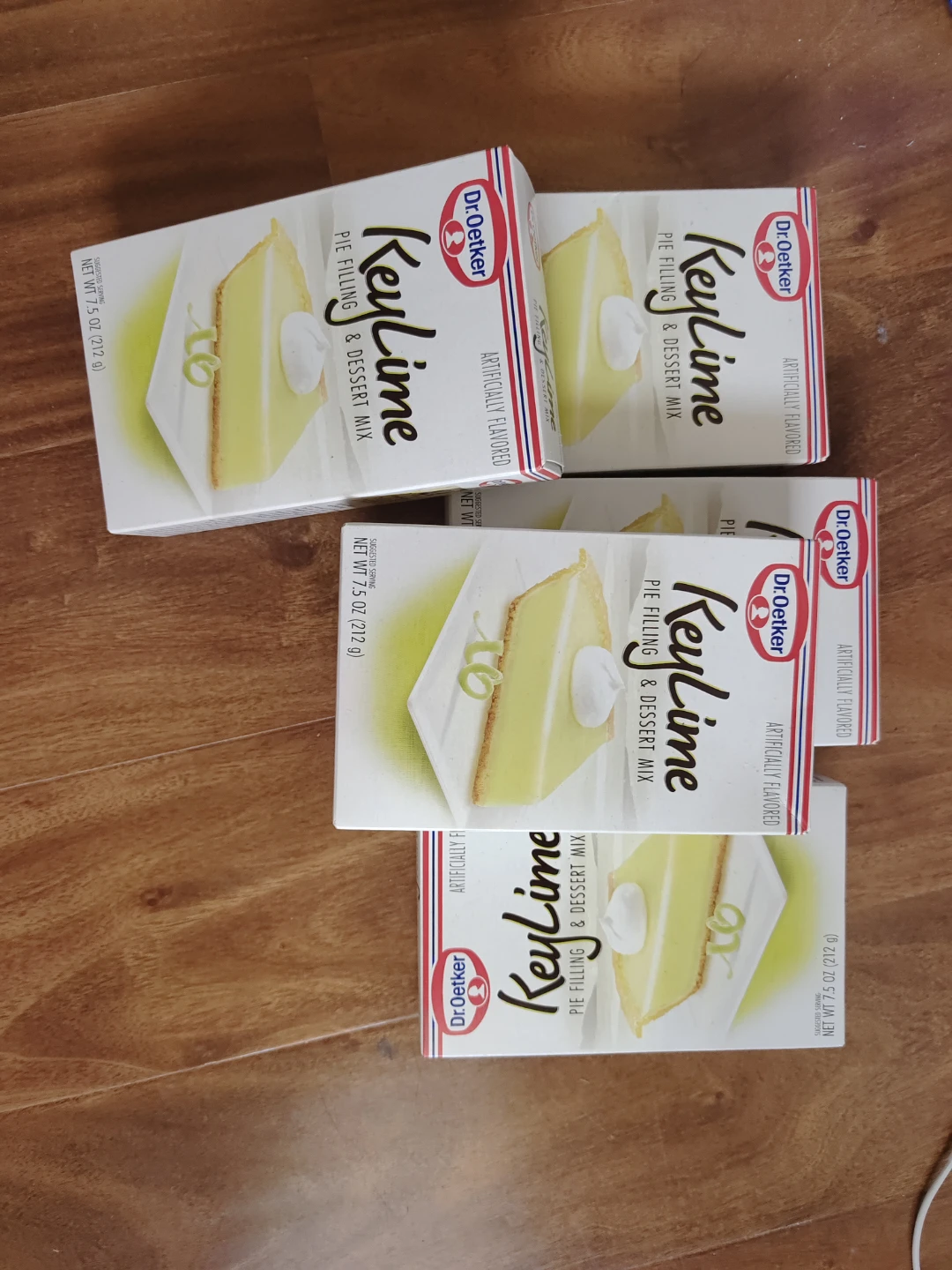 4 Boxes of Dr. Oetker Key Lime Pie Filling & Dessert Mix
