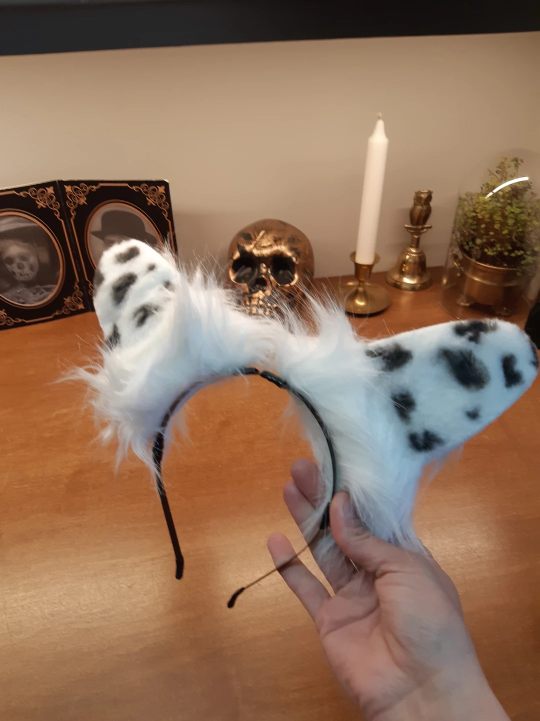 Dalmation puppy dog ear adjustable headband - photo 3