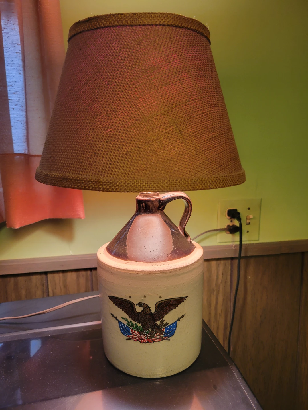 Vintage Ceramic Jug Table Lamp - photo 2