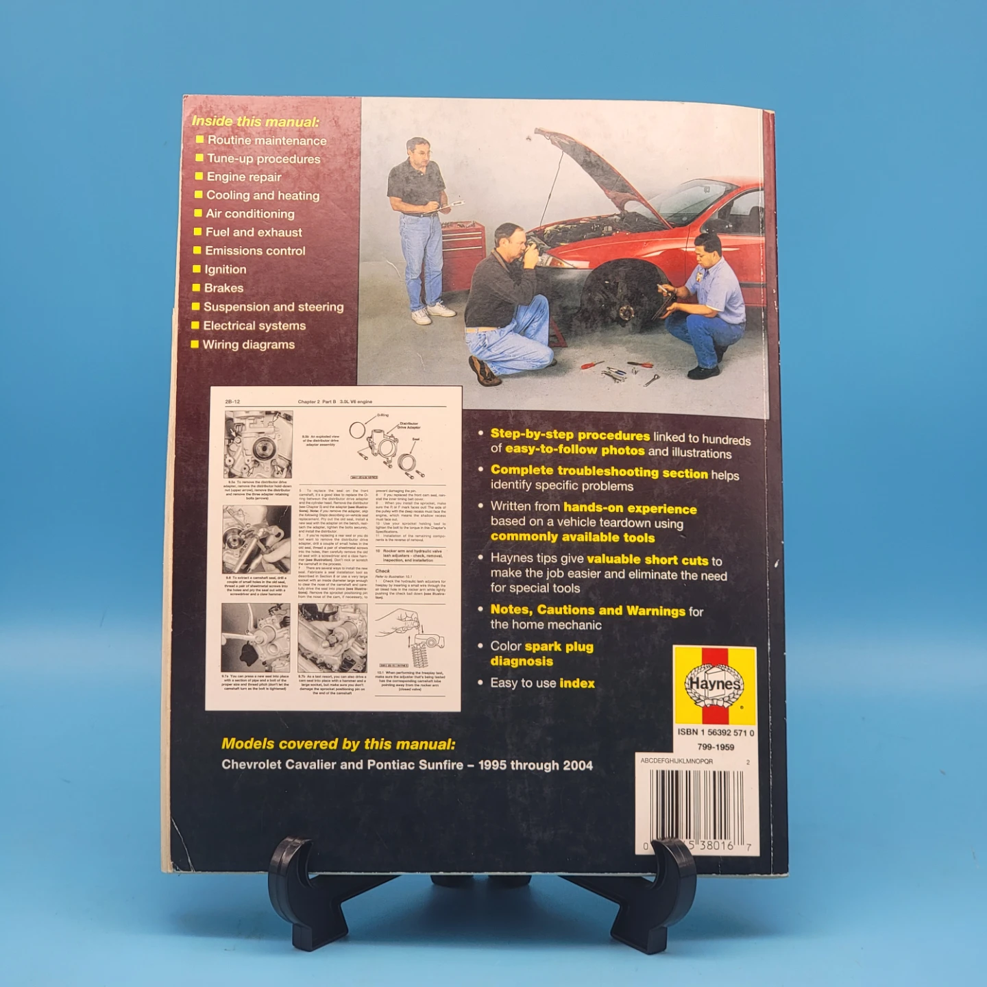 Haynes Repair Manual for GM Cavalier & Sunfire 1995 to 2004 - photo 3