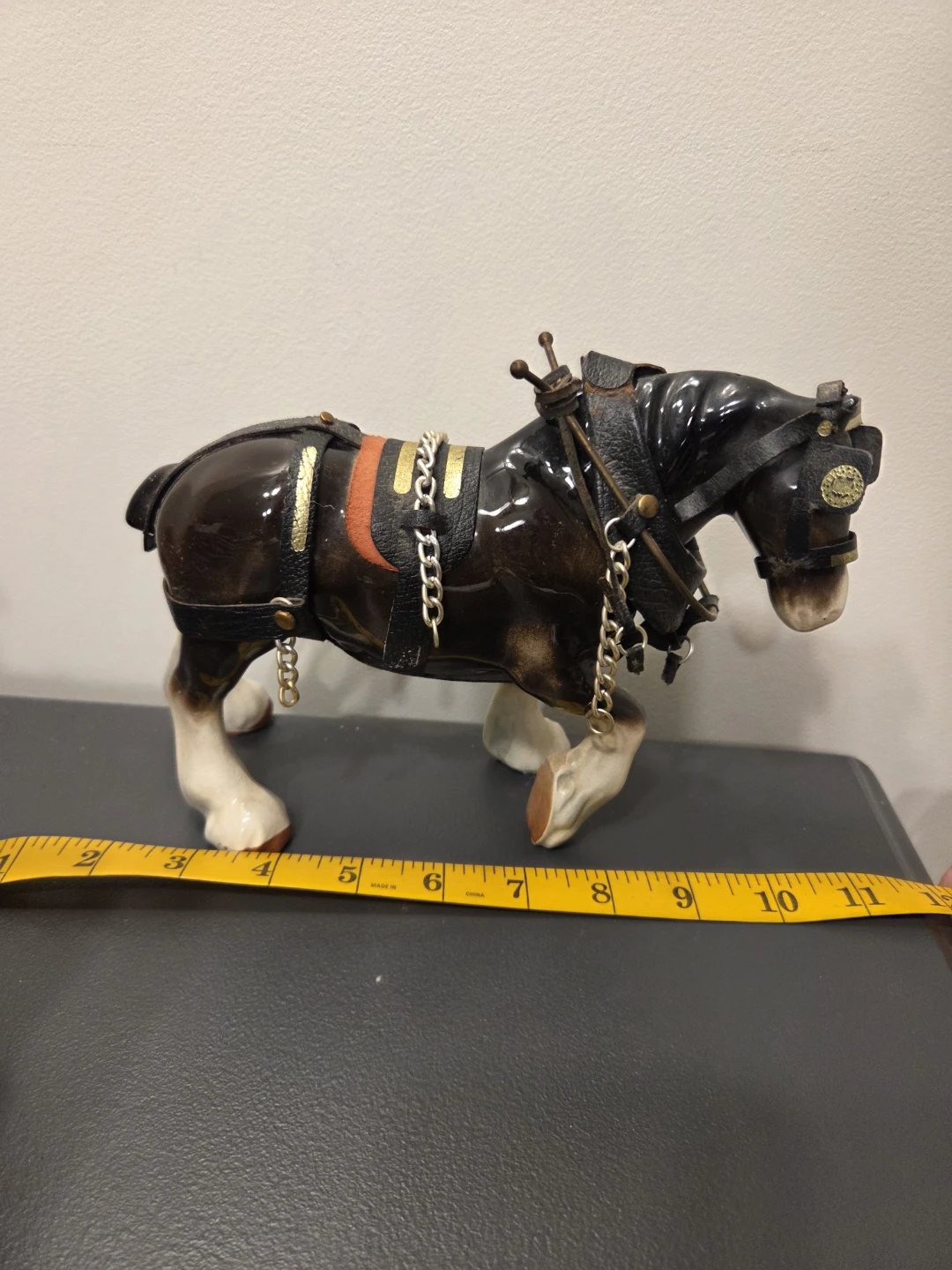 Ceramic Draft Horse Figurine - photo 2