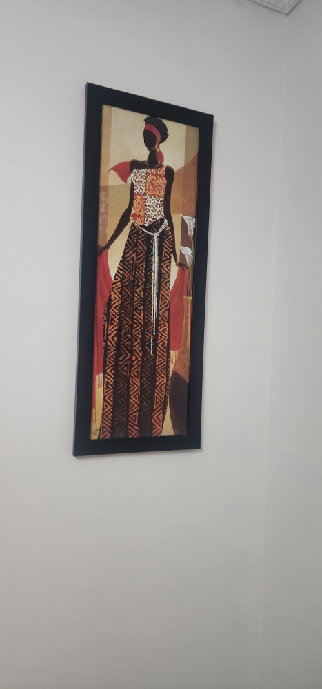 Set of Two African Themed Framed Art Prints