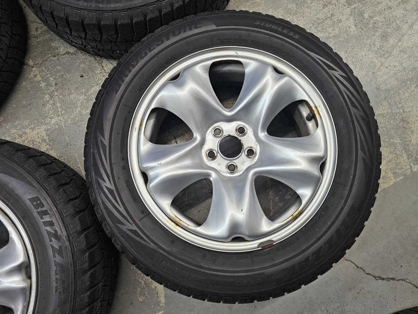 SUBARU CROSSTREK WINTER TIRES ON STEEL RIMS 225/60 R17 - photo 2