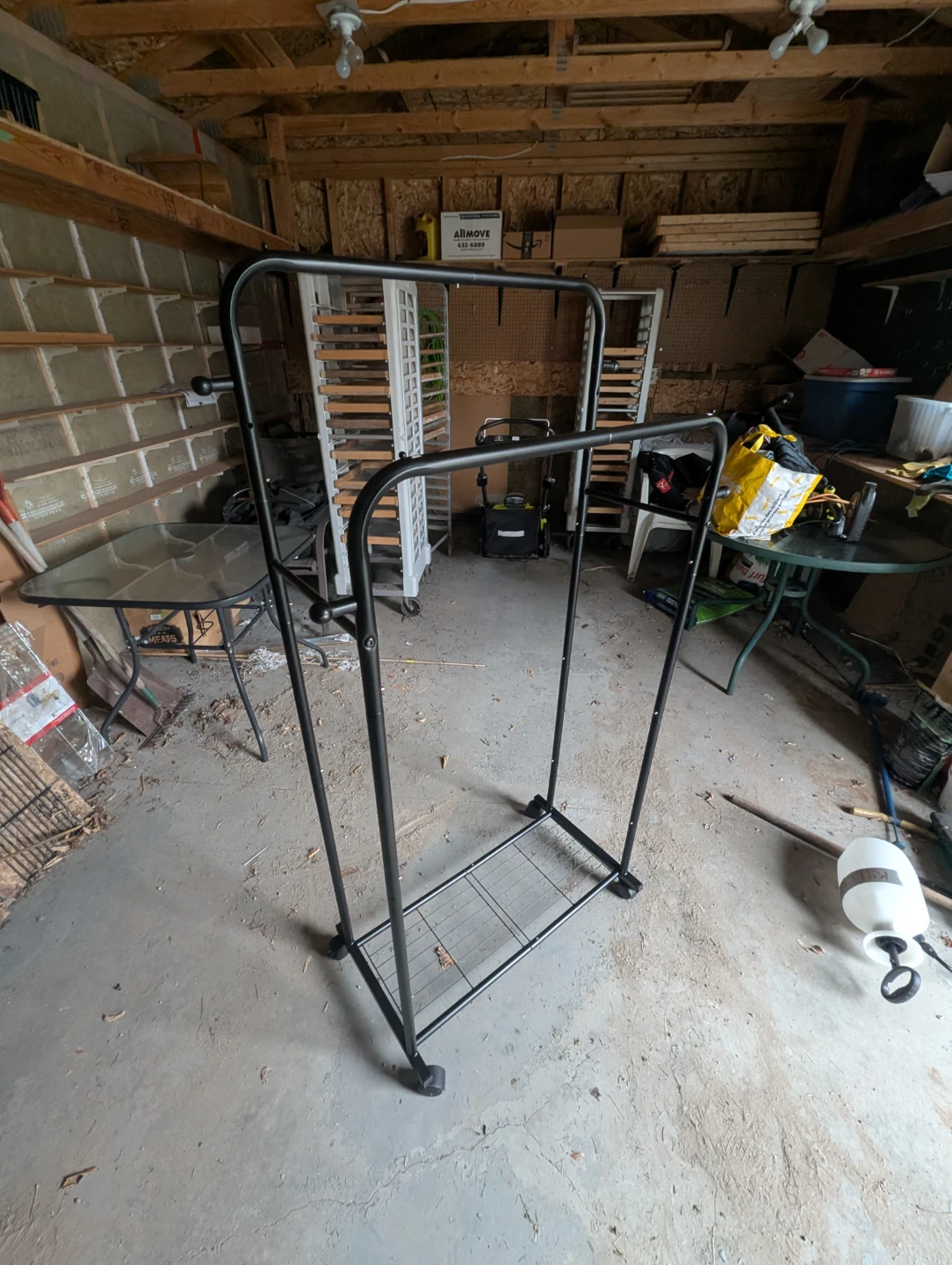 Double Clothing Rack