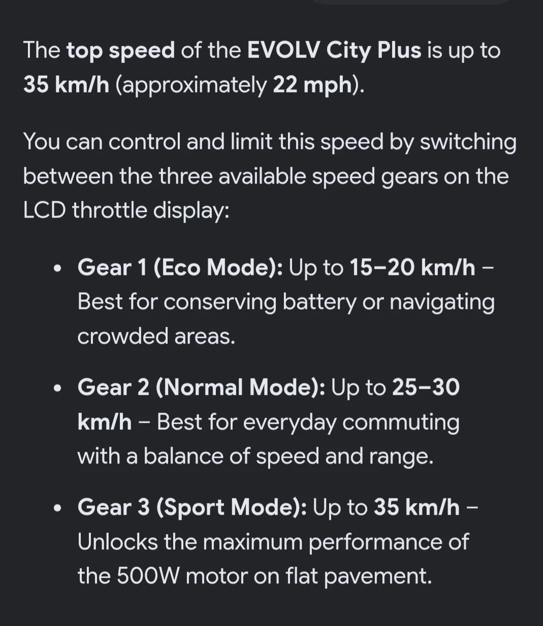 Evolv City plus Electric Scooter