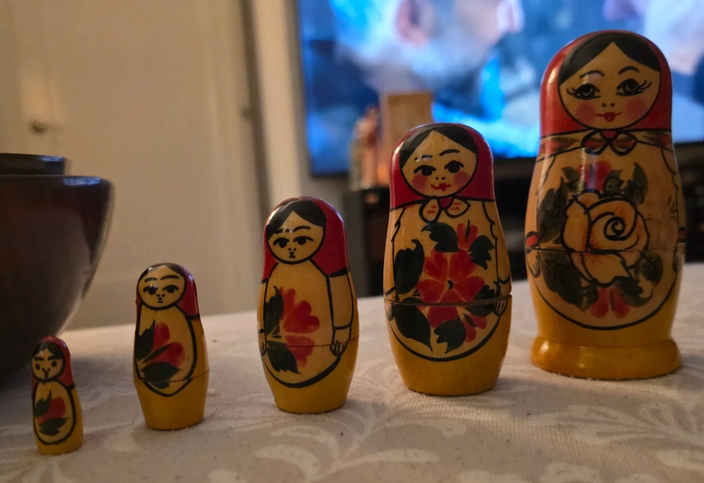 Set of 5 Traditional Russian Nesting Dolls - photo 2