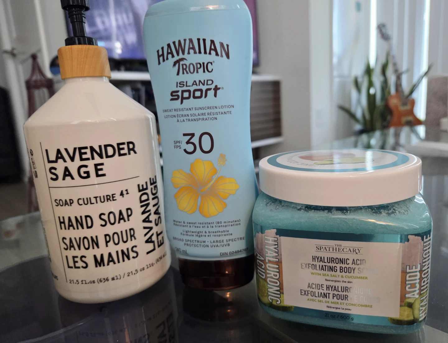 BUNDLE Soap, Sunscreen Lotion, Body Scrub