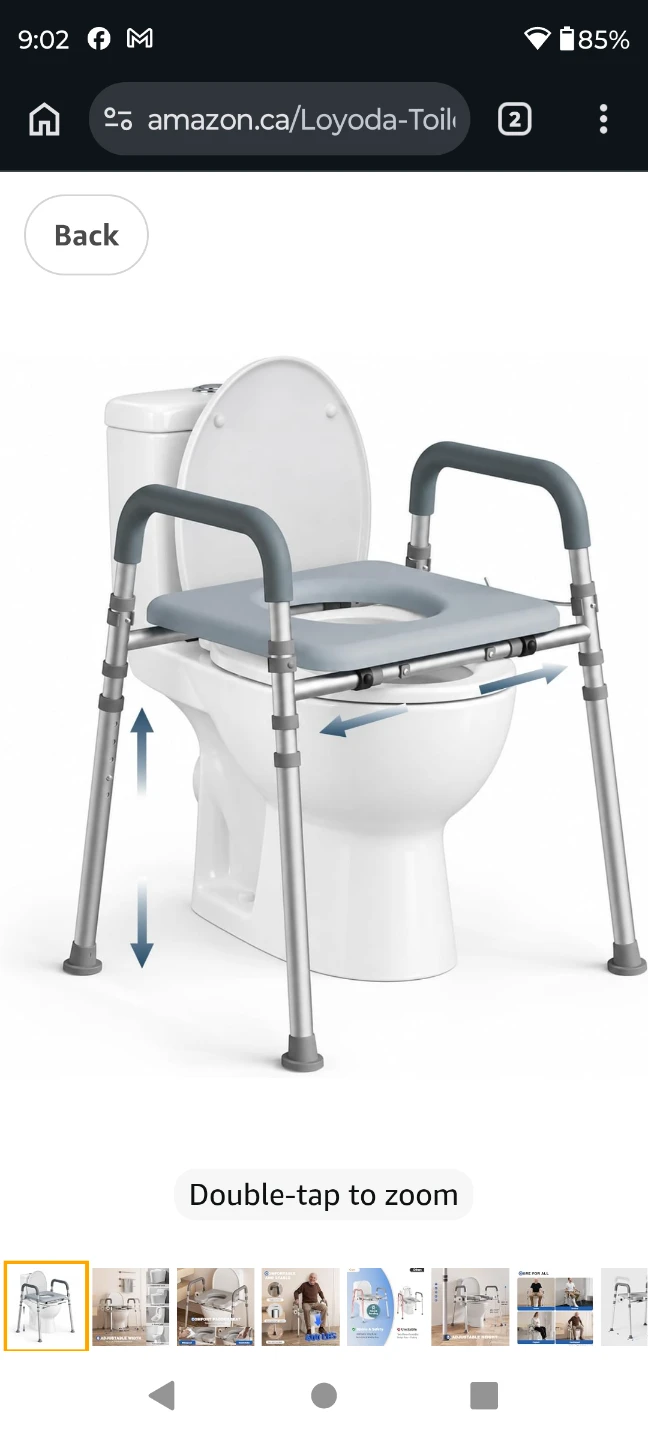 NEW  TOILET SEAT RISER , 350 LB CAPACITY  IN BOX - photo 3