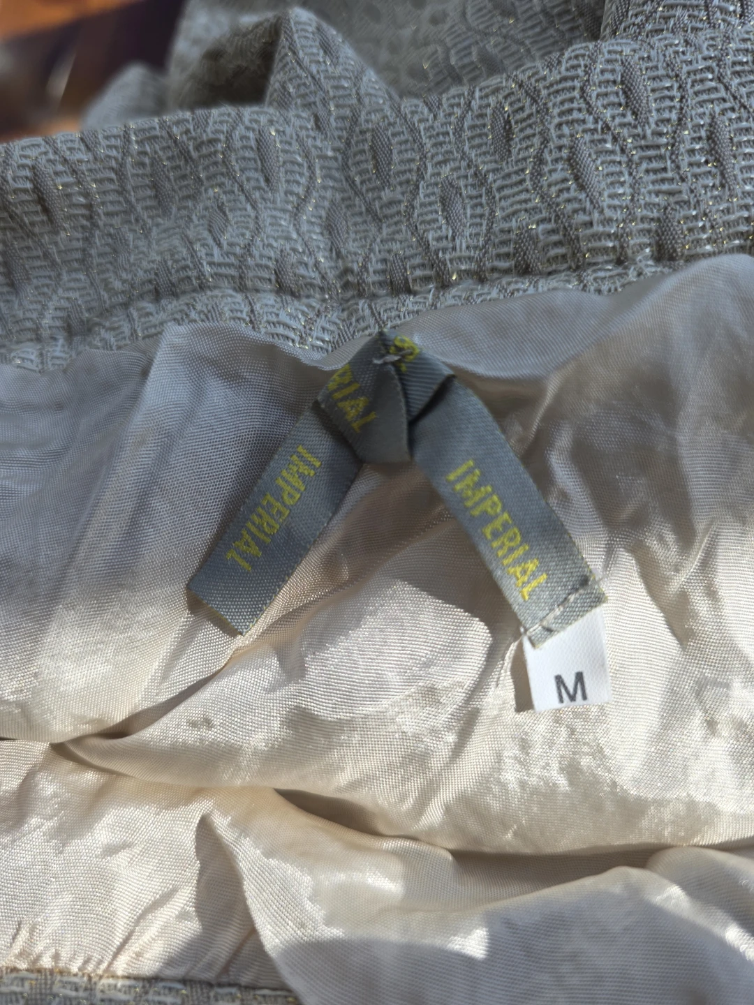 IMPERIAL Metallic Gold Textured Bubble/Puffer Skirt - photo 4