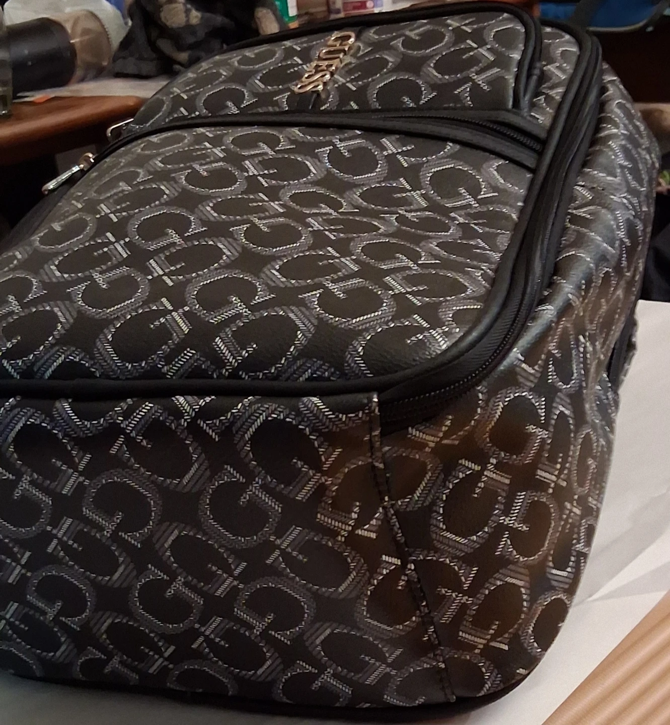 Guess Monogram Pattern Backpack - photo 2