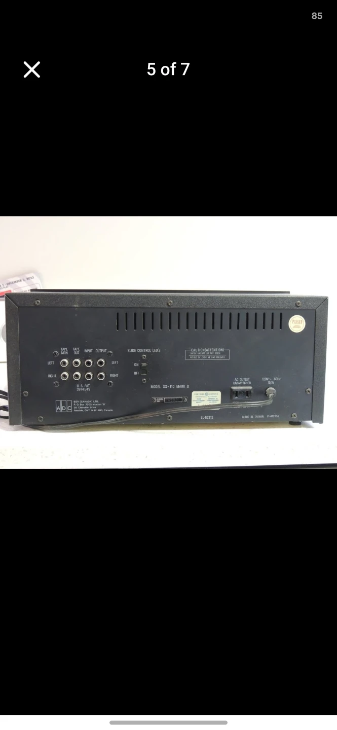 ADC Sound Shaper One Ten Mark II Stereo Equalizer - photo 3