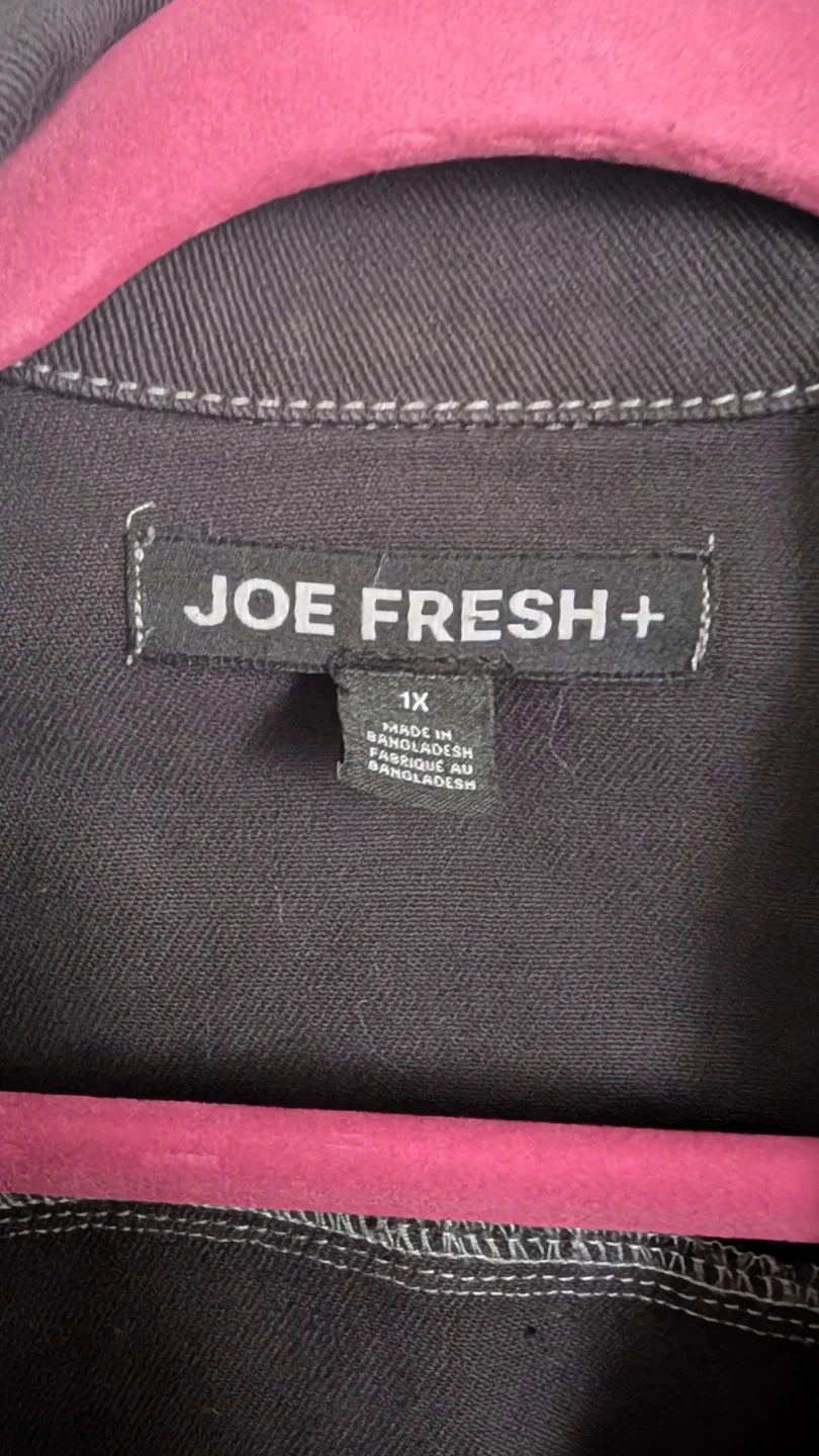 Joe Fresh Charcoal Denim Jacket - 1X - photo 2