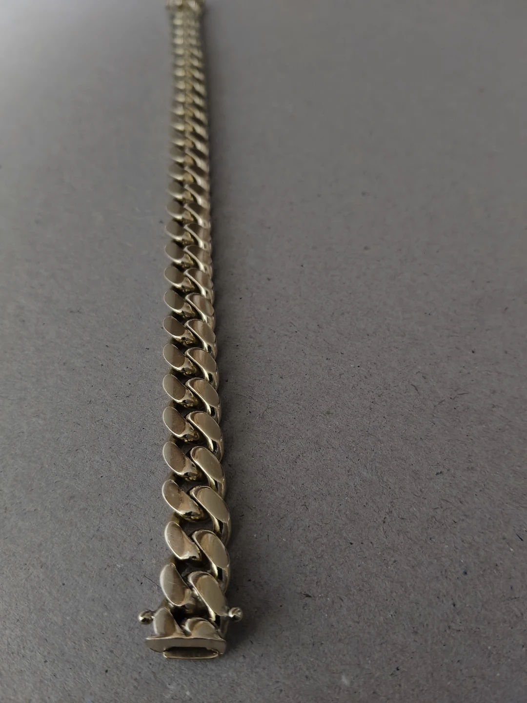 heavy 10k gold Cuban bracelet - photo 2