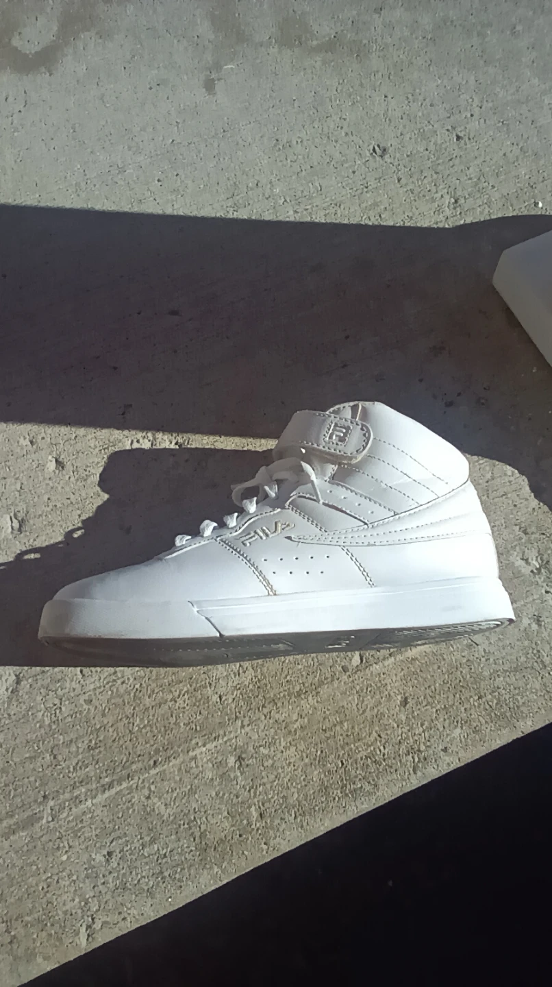 All white high top filas 6½ junior - photo 3