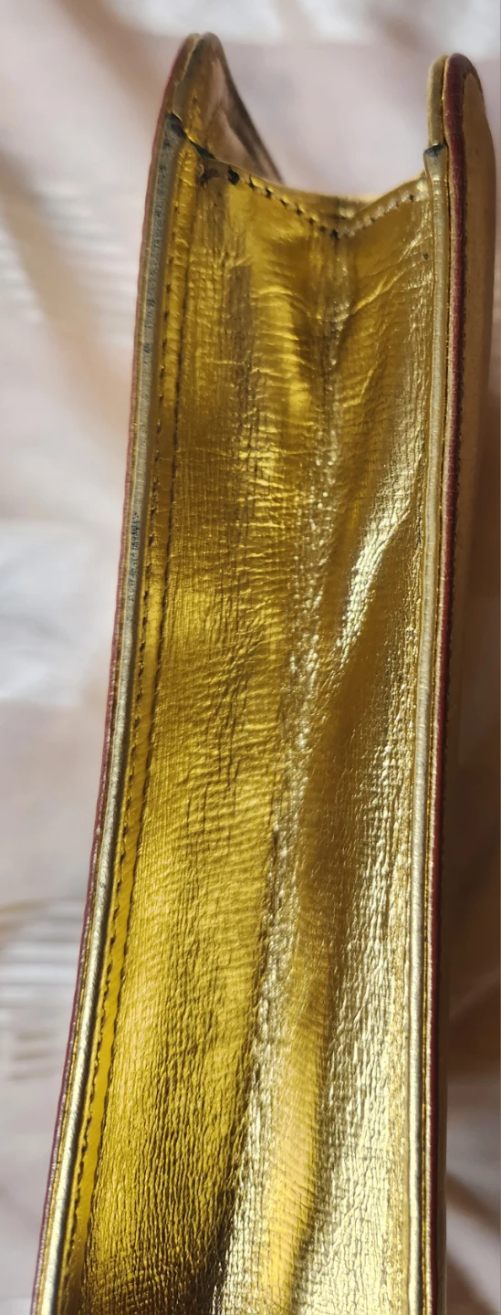 Moschino gold metallic clutch bag - photo 3