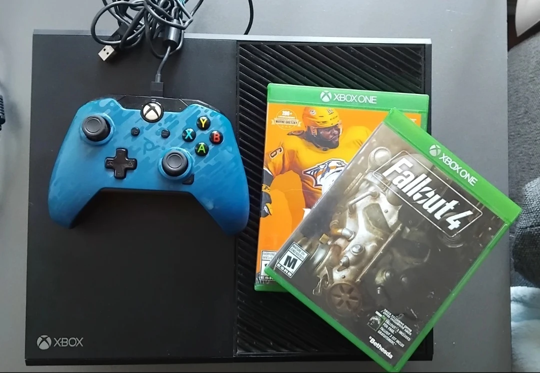 Xbox One Console with Controller and Two Games