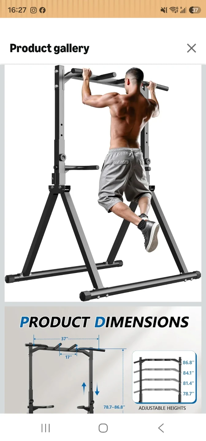 Adjustable Pull-up and Dip Station - photo 2