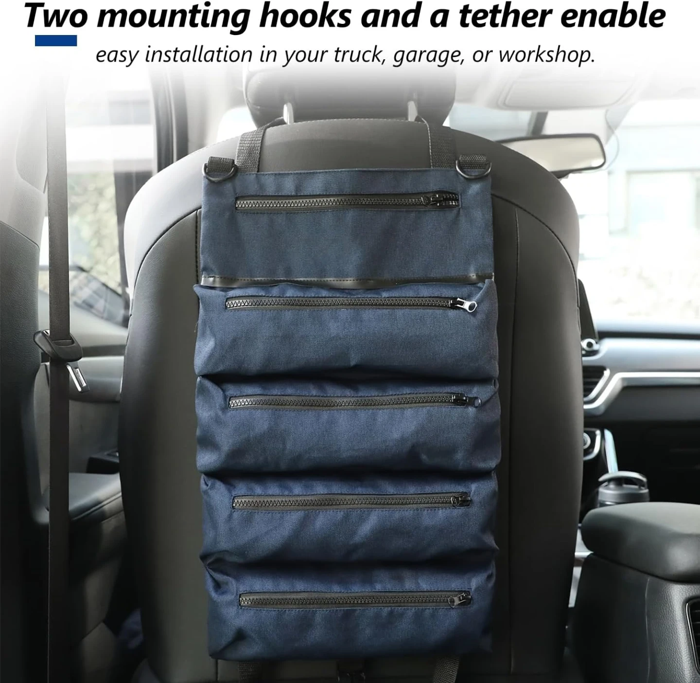 Blue Roll-Up Tool Organizer Bag - photo 2