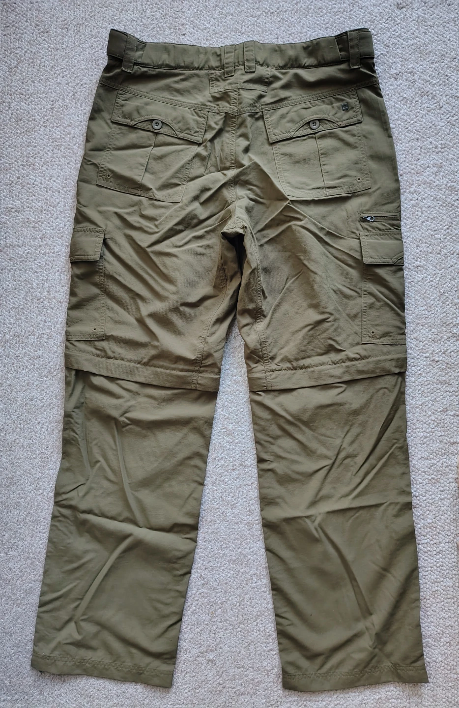 MEC Olive Green Convertible Hiking Pants - photo 2