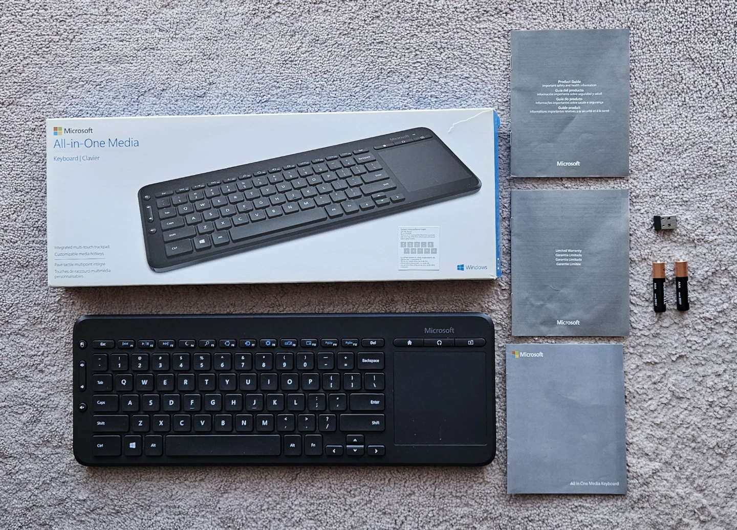 BRAND NEW MICROSOFT ALL-IN-ONE WIRELESS MEDIA KEYBOARD