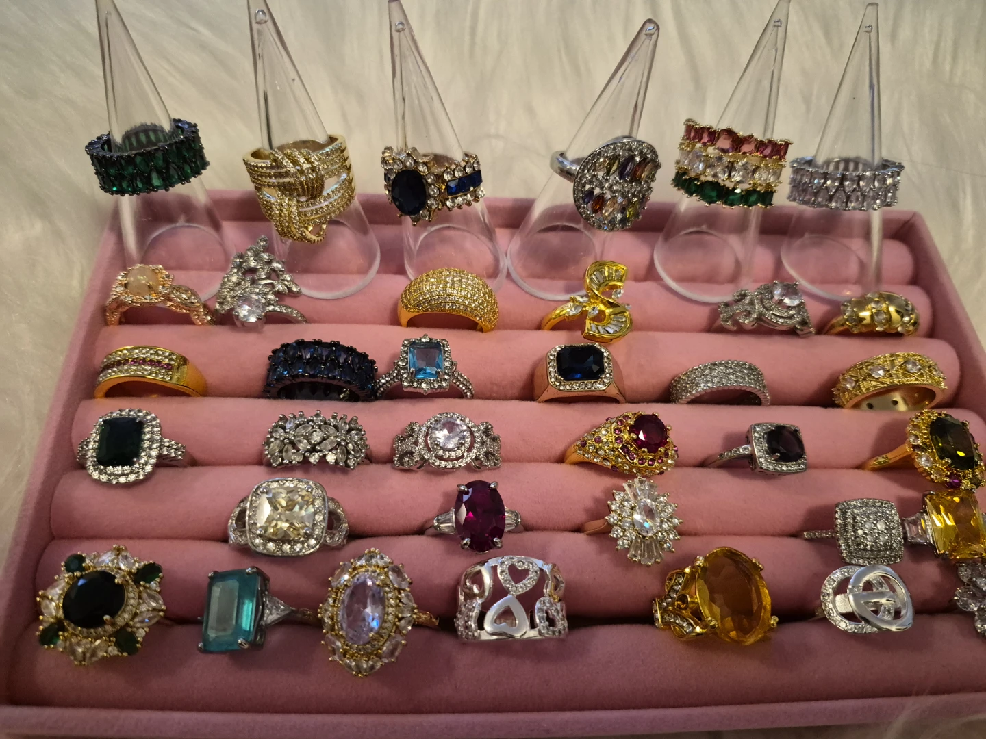 Assorted Fashion Rings and Earrings Collection - photo 2