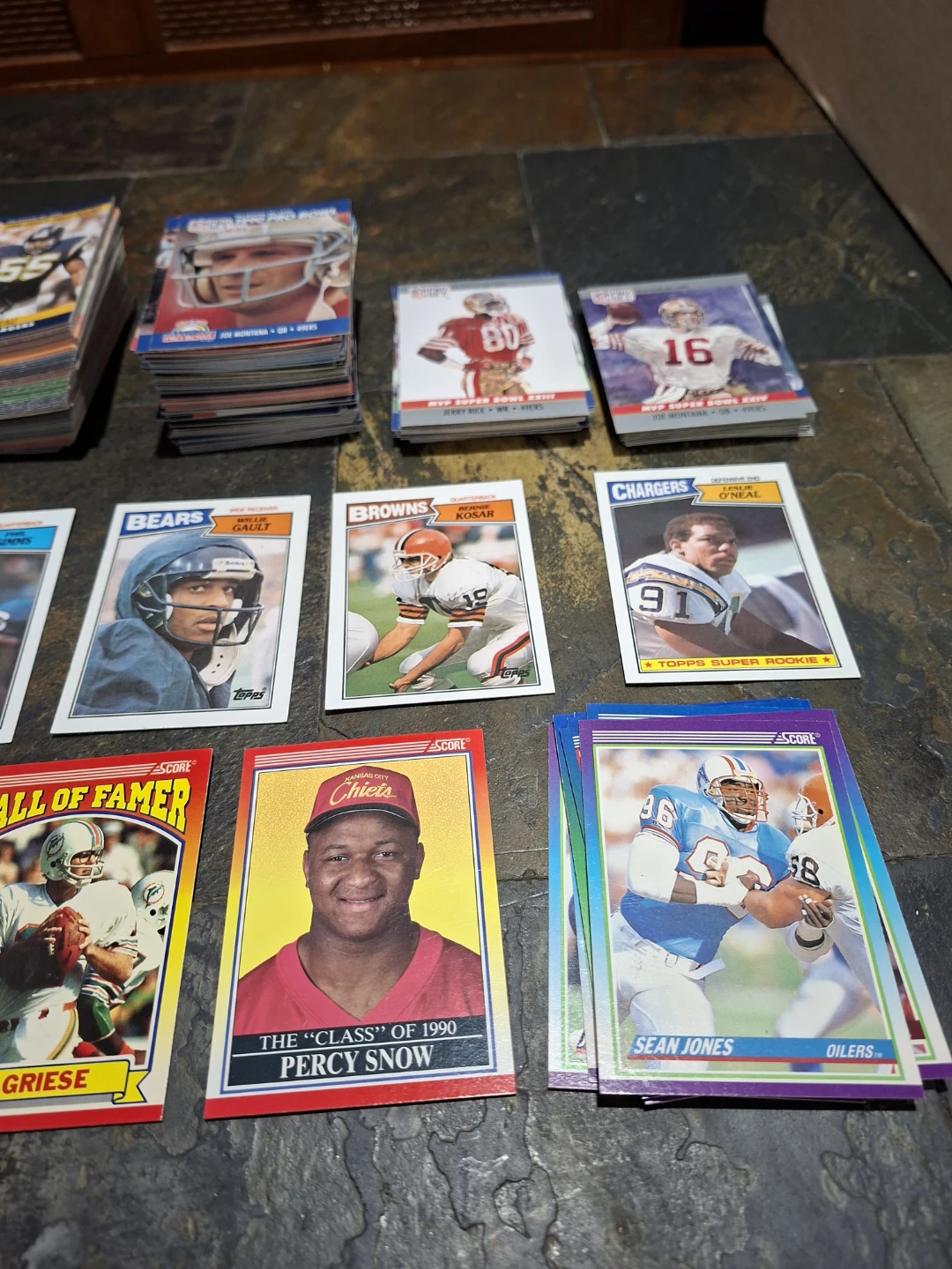 Assorted Vintage NFL Football Trading Cards - photo 4