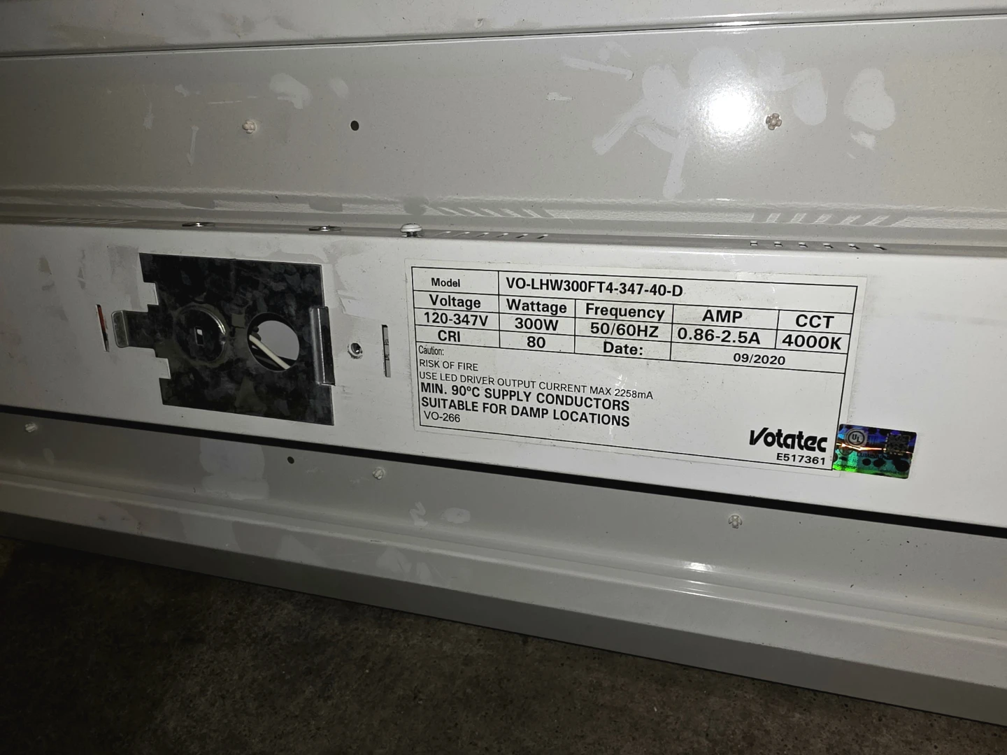 Votatec VO-LHW300FT4-347-40-D LED Linear High Bay Light - photo 3