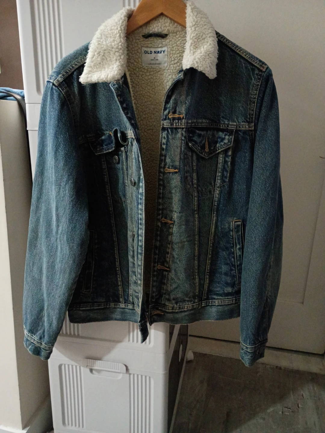 Old Navy Sherpa Lined Denim Jacket
