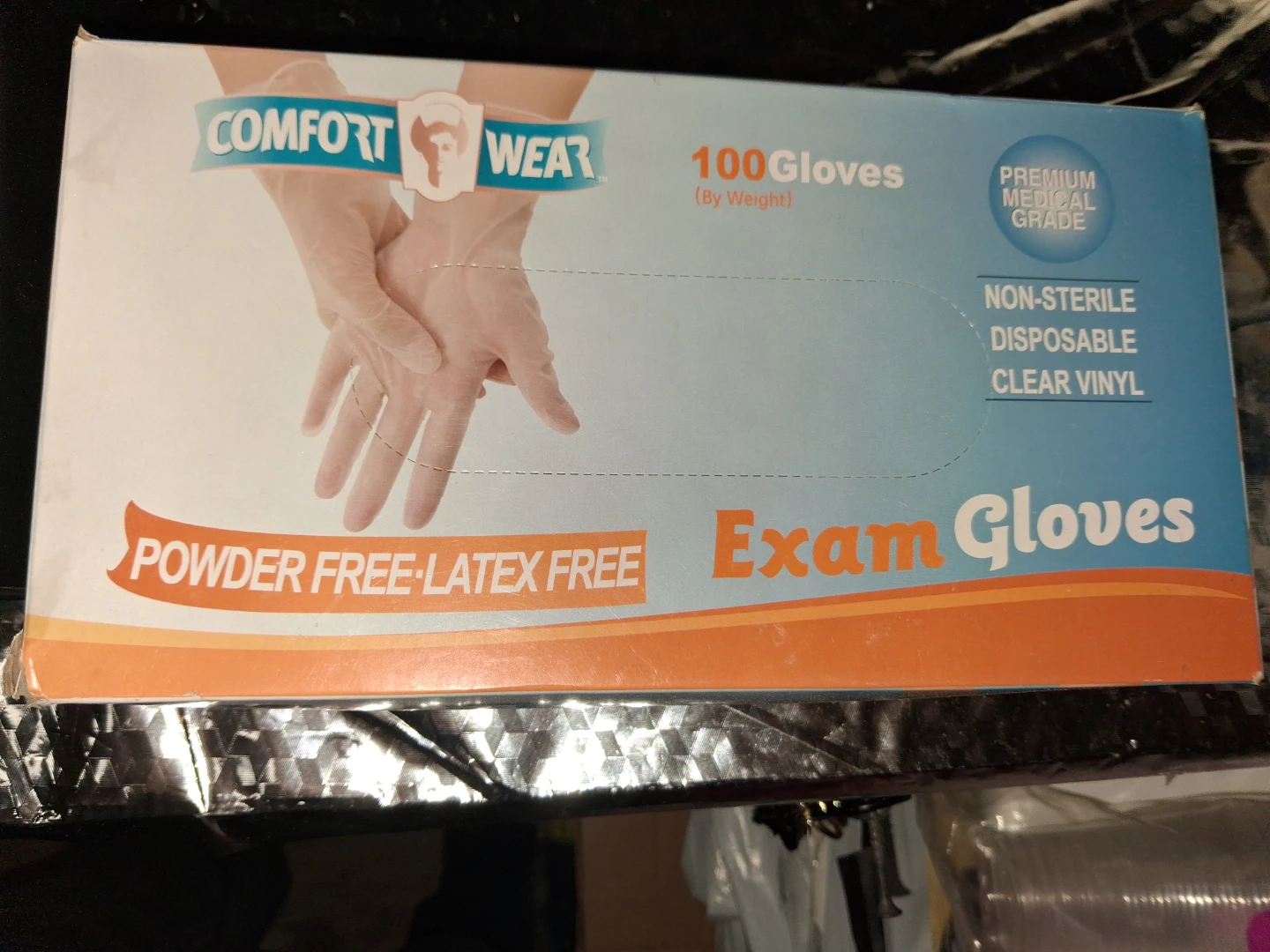 Comfort Wear Medium Vinyl Exam Gloves