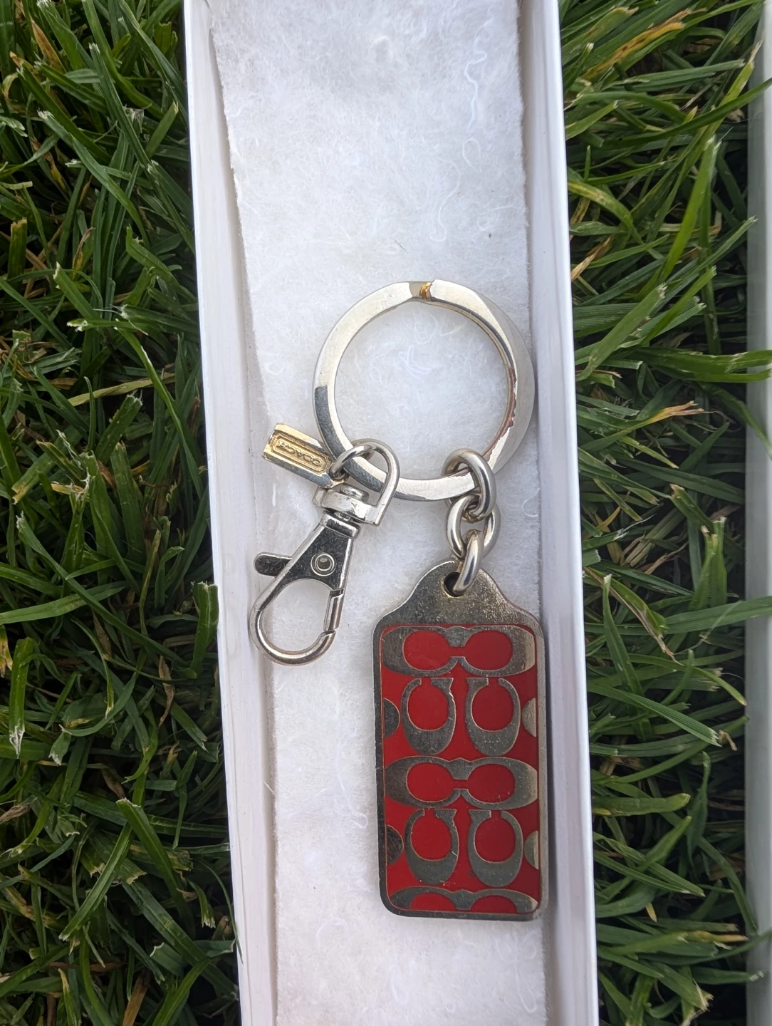 Coach Signature Key Fob