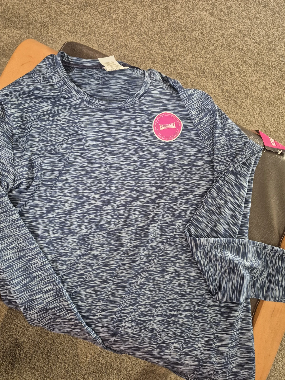 Scrubstar Long Sleeve Active Top Blue L/G