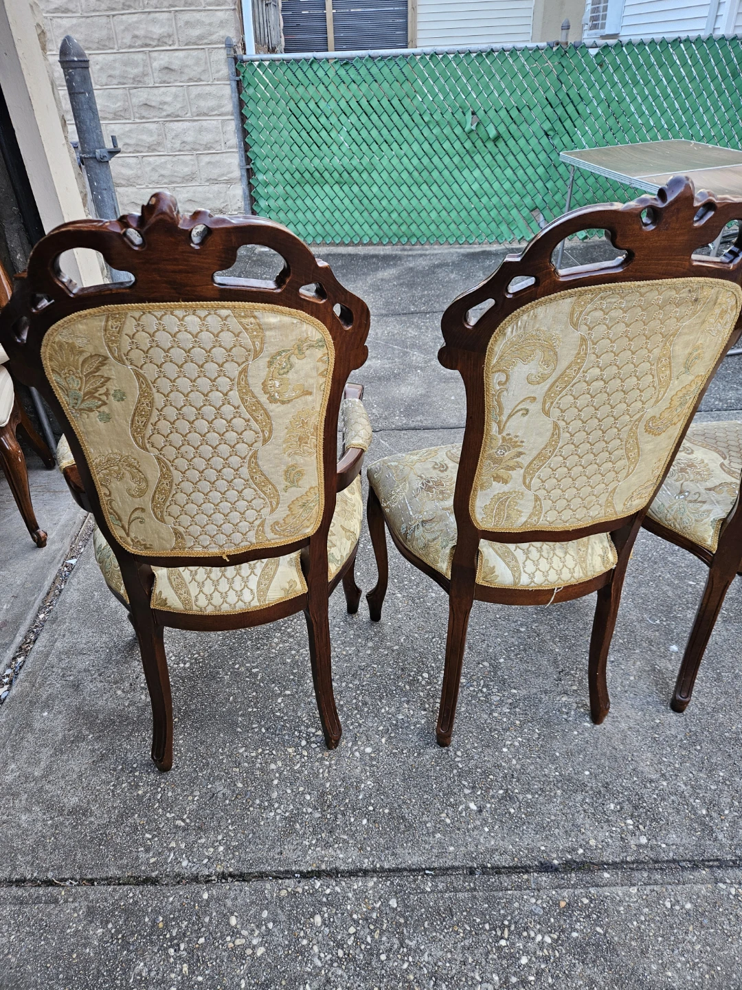 4 beautiful italian louis xv style chairs - photo 4