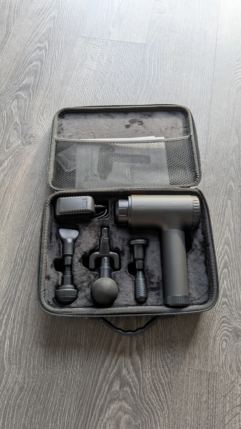 Medcursor Massage Gun Complete Set – New (Great Christmas Gift)
