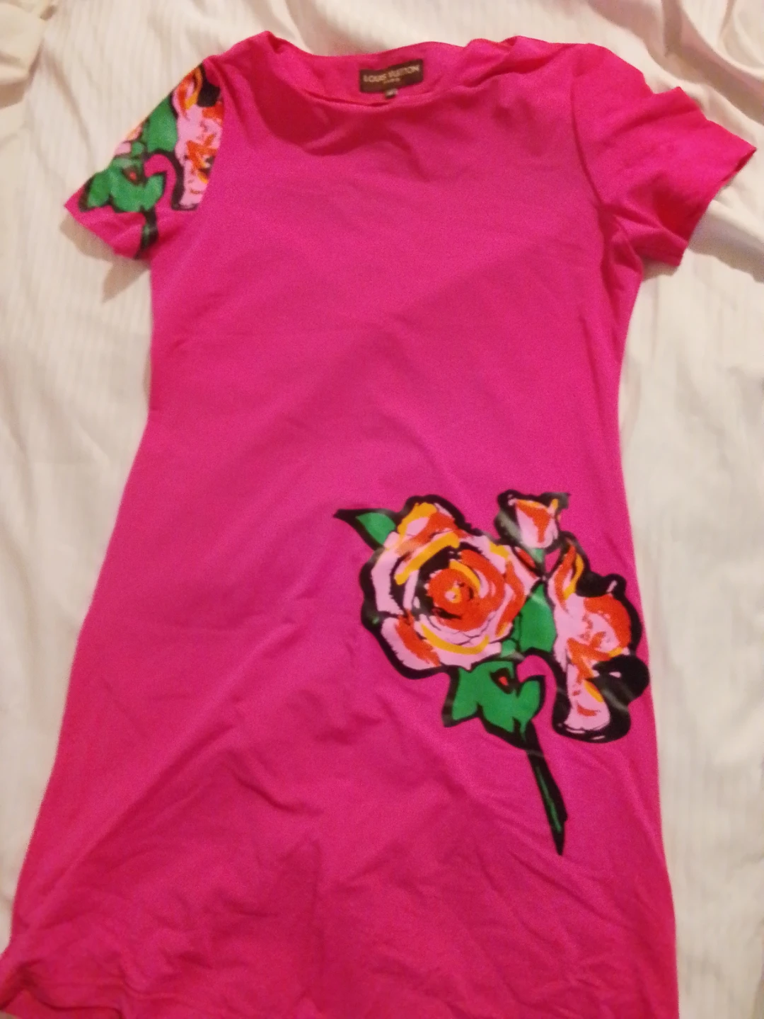 Louis Vuitton Floral Print T-Shirt Dress - photo 2