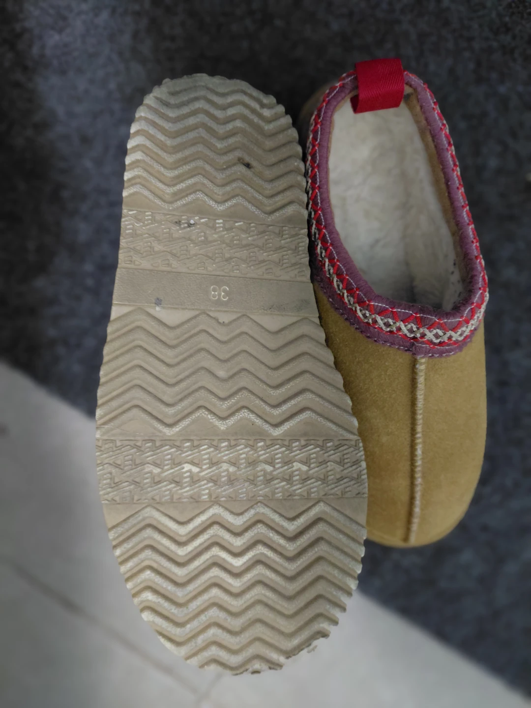 Suede Slipper Mules Size 38